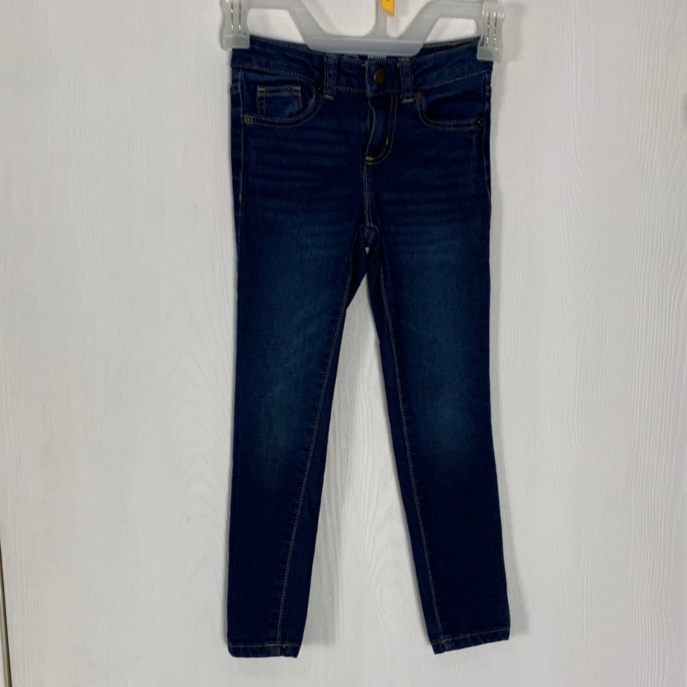 Wonder Nation Kids' Dark Blue Skinny Denim Jeans Girls Size 6